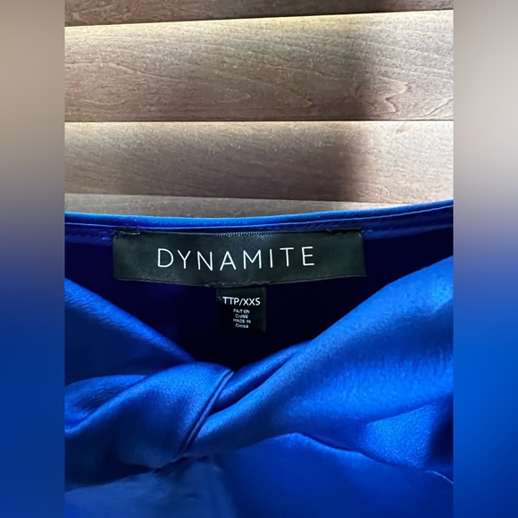 Blue Midi Slip Dress - Picture 3 of 3